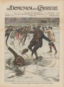 Les divertissements hivernaux, une compétition de patinage finie tragiquement sur le lac de Muzzano (Lugano)