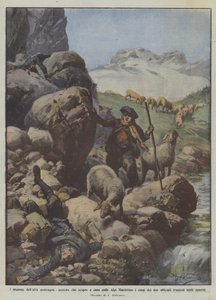 Les drames de la haute montagne, un berger découvre par hasard dans les Alpes Maritimes les corps de deux...