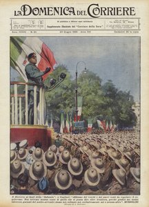Le discours aux fantassins de la Sabauda, à Cagliari