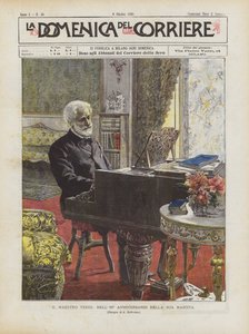 Le maître Verdi, lors du 86e anniversaire de sa naissance