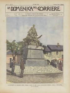 Le monument au major Pietro Toselli, le héros d