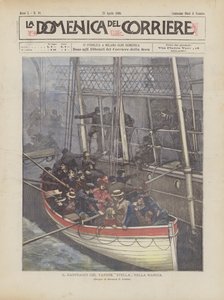 Le naufrage du vapeur Stella dans la Manche - Achille Beltrame