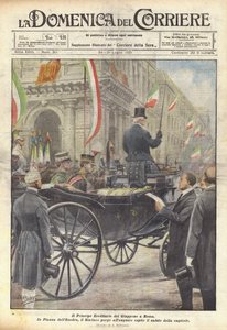 Le Prince Héritier du Japon à Rome - Achille Beltrame