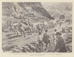 Le Transport des Grandes Chaudières pour le Tunnel du Simplon