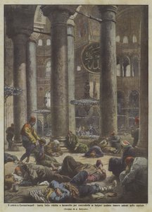 Le choléra à Constantinople, Sainte-Sophie transformée en lazaret pour la défendre contre les Bulgares