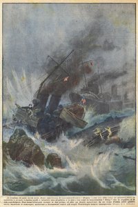 Le drame de sept unités de la flotte américaine - Achille Beltrame