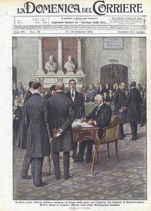 Le fruit de la victoire militaire italienne, la signature de la paix avec l