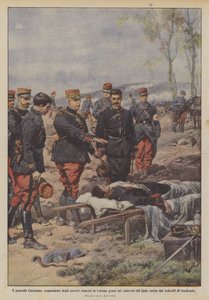 Le général Castelnau, commandant des armées françaises en Lorraine, jurant sur le cadavre de son fils - Achille Beltrame
