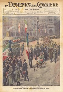 Le grand cortège de la Victoire à Milan - Achille Beltrame