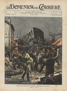 Le grave accident ferroviaire du train express Milan-Rome, près de Plaisance - Achille Beltrame
