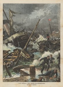 Le port de La Havane, à Cuba, dévasté par un terrible cyclone - Achille Beltrame