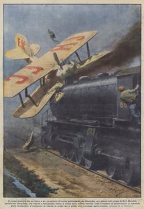 Le premier affrontement entre un train et un avion