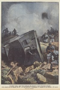Le premier tank des Huns capturé par les Français