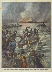 Incendies immenses au Canada, populations poussées vers les lacs par les forêts en flammes et féroces ?