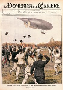 Vol du dirigeable piloté par Crocco et Ricaldoni à Rome, le 31 octobre