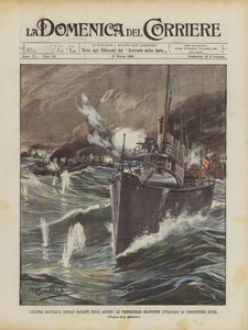 La dernière bataille navale devant Port Arthur, les torpilleurs japonais attaquent les torpilleurs russes