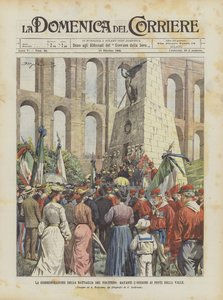La commémoration de la bataille du Volturno, devant l