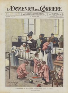 La distribution des cadeaux de Noël aux enfants pauvres hospitalisés - Achille Beltrame