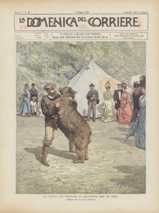 La lutte du prince de Molfetta avec un ours