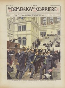La séance du 30 juin à Montecitorio, la bagarre entre les députés - Achille Beltrame