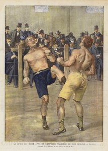 Le défi de boxe entre un champion français et un anglais à Paris - Achille Beltrame