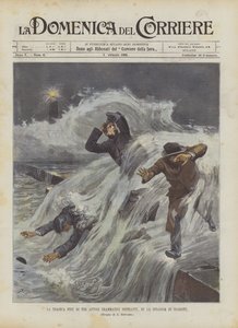 La fin tragique de trois acteurs dramatiques distraits, sur la plage de Biarritz