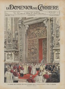 La cérémonie de bénédiction de la nouvelle porte en bronze du Dôme de Milan (8 septembre)