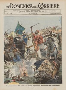 La guerre au Maroc, les rebelles, guidés par un Caïd rouge, réattaquent Casablanca et sont exterminés - Achille Beltrame