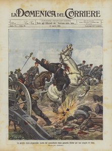 La guerre russo-japonaise, mort du commandant russe général Keller par une explosion d
