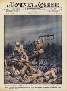 La guerre sur les lignes de Tobrouk, surtout nocturne, guerre de patrouilles - Achille Beltrame