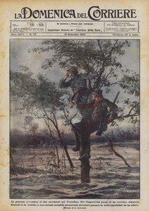 La terrible aventure de deux chasseurs dans le Vercellese - Achille Beltrame