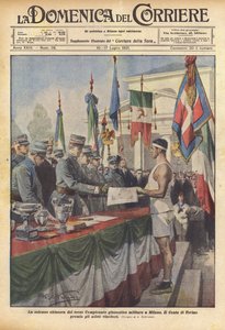 La clôture solennelle du troisième Championnat de gymnastique militaire à Milan - Achille Beltrame