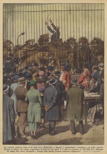La vente aux enchères des bêtes du cirque Schneider à Naples - Achille Beltrame