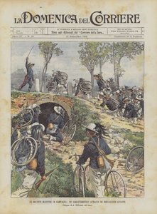 Les récentes manœuvres de campagne, une attaque caractéristique de bersagliers cyclistes