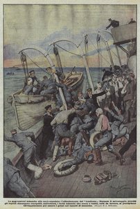 Les agressions allemandes contre les navires-hôpitaux, le naufrage du Lanfrane - Achille Beltrame