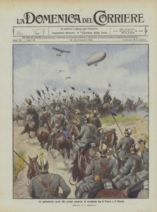 Les explorations aériennes lors des grandes manœuvres de cavalerie entre le Tessin et le Mincio
