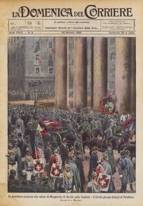 Les grandioses honneurs à la dépouille de Marguerite de Savoie dans la capitale - Achille Beltrame