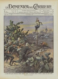 Les pièges de la guerre italo-turque, Bédouins envoyés pour couper les fils télégraphiques autour