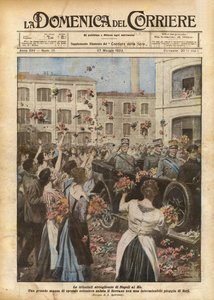 Les accueils triomphaux de Naples au Roi - Achille Beltrame