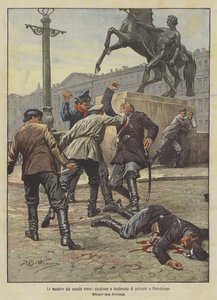 Les vengeances du peuple russe, assassinat traître de policiers à Saint-Pétersbourg