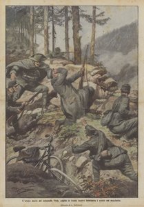 La mort héroïque du colonel Viola, frappé au front alors qu