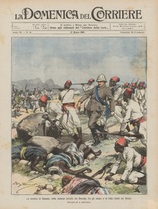 La bataille de Danane, dans la colonie italienne de Benadir, entre les askaris et les tribus rebelles des Bimal