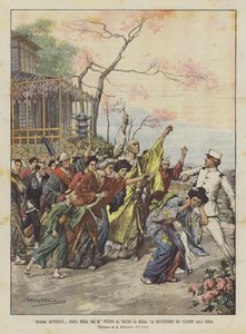 Madame Butterfly, nouvelle œuvre de M. Puccini au Teatro La Scala, la malédiction des parents à la mariée - Achille Beltrame