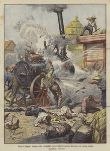Moisson tragique, explosion de la locomobile d