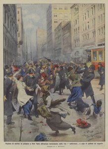 Des milliers de couturières en grève à New York affrontent férocement les policiers dans la rue