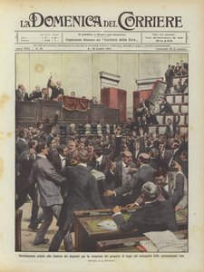 Séance mouvementée à la Chambre des députés pour le vote du projet de loi sur le monopole ? - Achille Beltrame