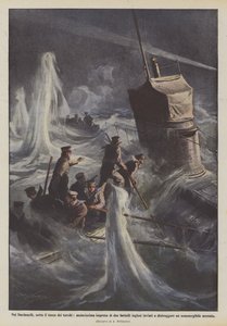 Dans les Dardanelles, sous le feu des Turcs, entreprise audacieuse de deux bateaux anglais envoyés