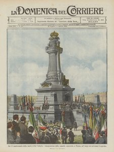Au Xᵉ anniversaire de la mort du Roi Umberto, inauguration de la chapelle expiatoire, à Monza - Achille Beltrame