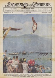 Dans le magnifique miroir du lac de Côme qui fait face au village de Moltrasio - Achille Beltrame