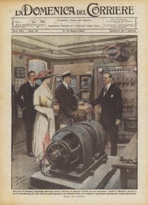 Dans le port de Séville, Guglielmo Marconi reçoit les Souverains d